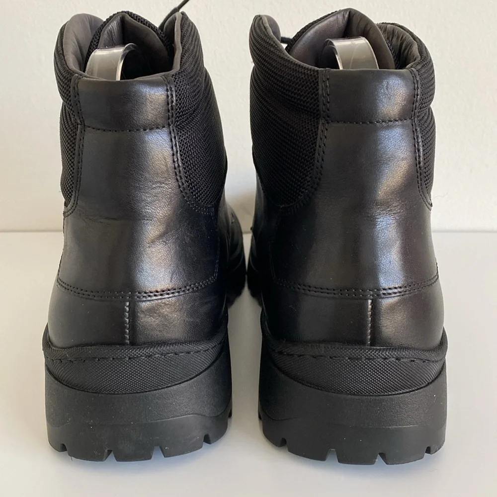 BrunoMagli Val Men’s Leather Black Boots Size  11